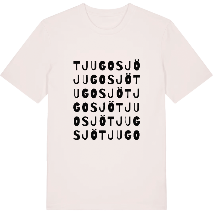 Tjugosjö ordlek t-shirt – t-shirt från PinShirt