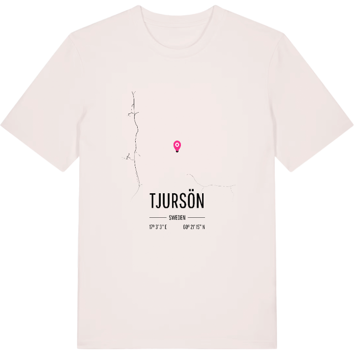 Tjursön karta t-shirt – t-shirt från PinShirt