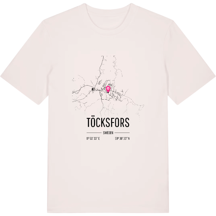 Töcksfors karta t-shirt – t-shirt från PinShirt