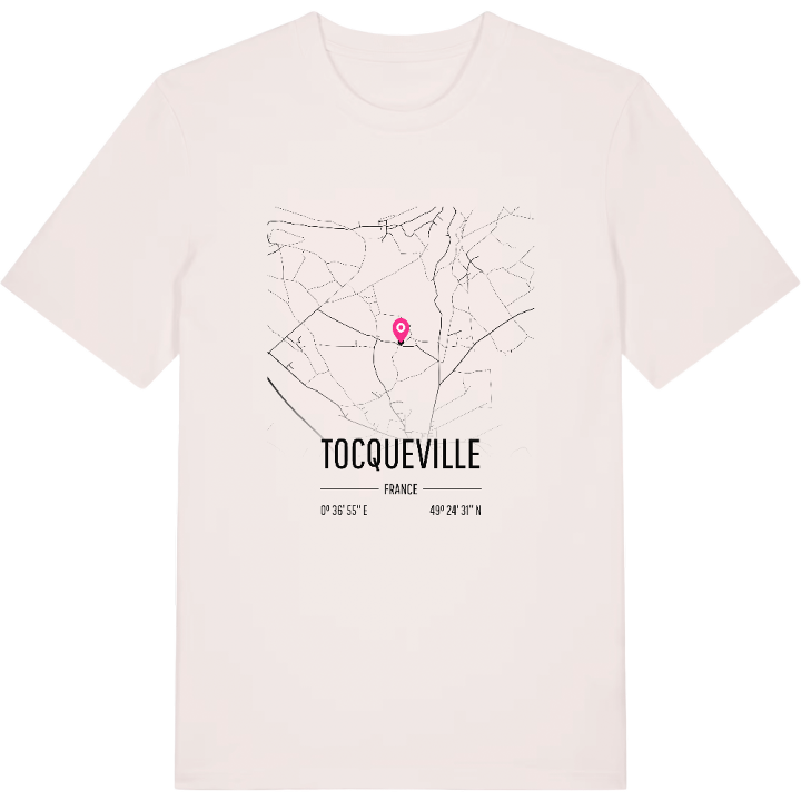 Tocqueville karta t-shirt – t-shirt från PinShirt