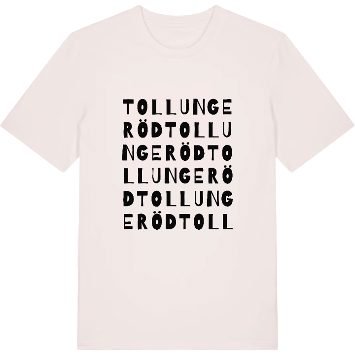 Tollungeröd ordlek t-shirt – t-shirt från PinShirt