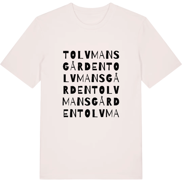 Tolvmansgården ordlek t-shirt – t-shirt från PinShirt