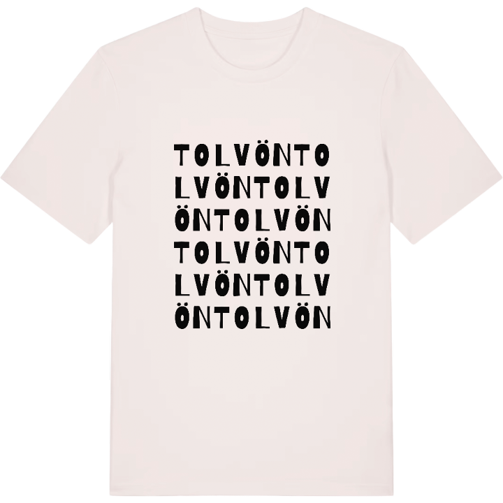Tolvön ordlek t-shirt – t-shirt från PinShirt