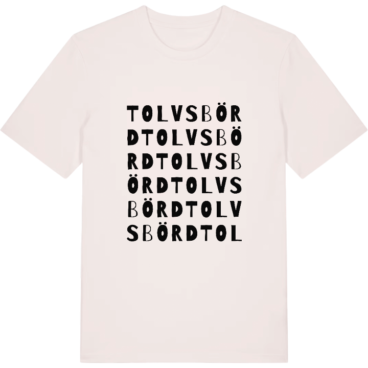 Tolvsbörd ordlek t-shirt – t-shirt från PinShirt