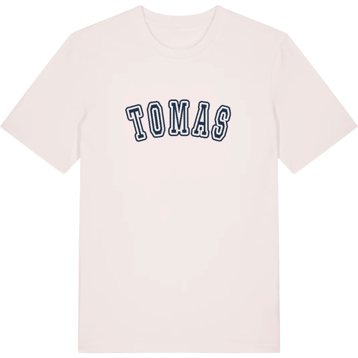 Tomas college t-shirt – t-shirt från PinShirt