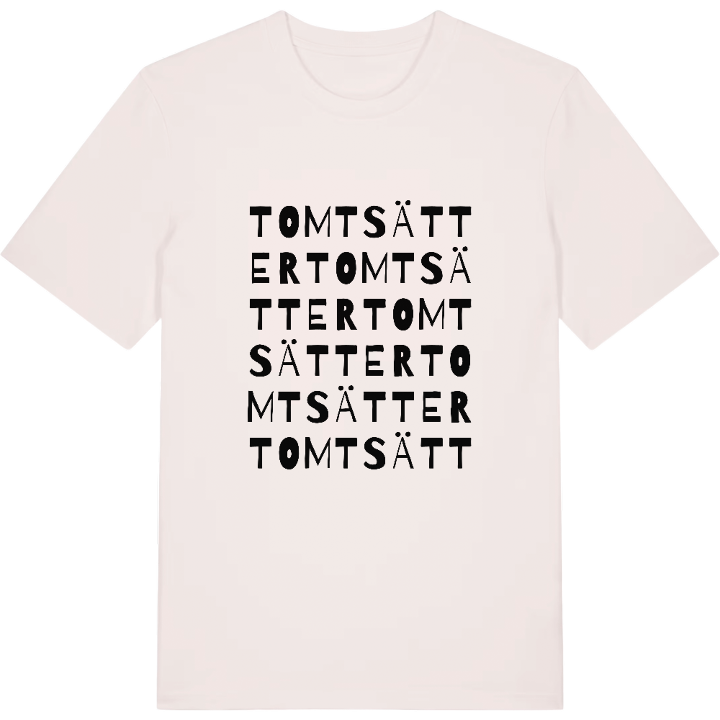 Tomtsätter ordlek t-shirt – t-shirt från PinShirt