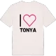 Jag älskar Tonya t-shirt stort tryck