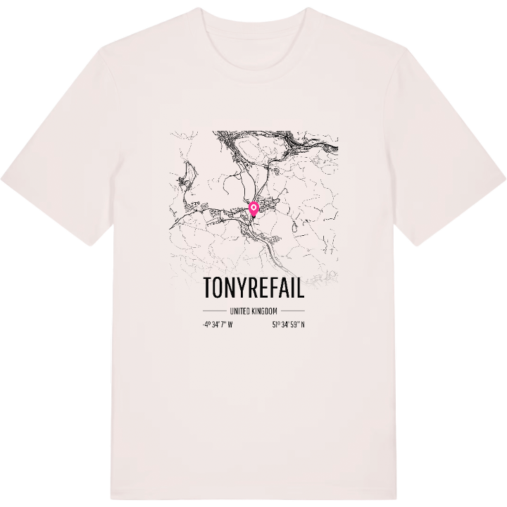 Tonyrefail karta t-shirt – t-shirt från PinShirt