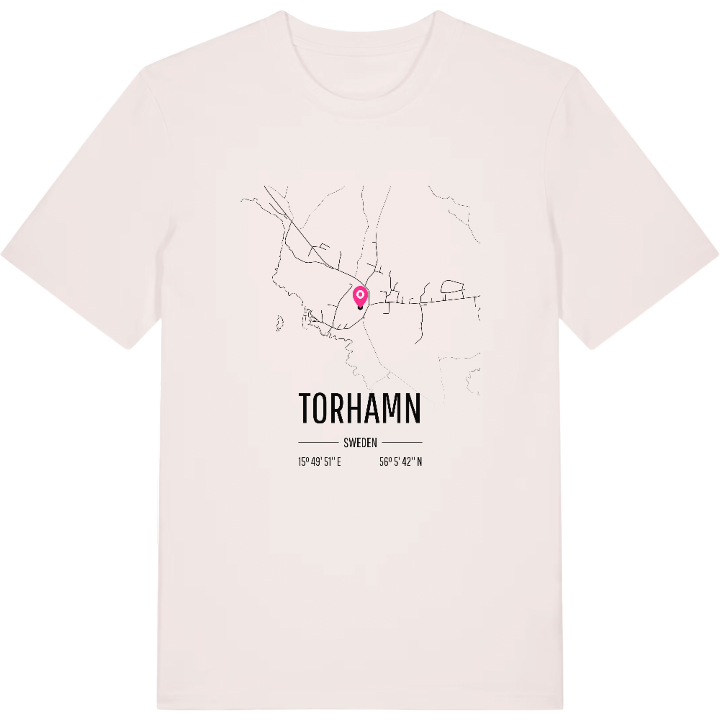 Torhamn karta t-shirt – t-shirt från PinShirt