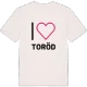 Jag älskar Toröd t-shirt stort tryck