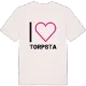 Jag älskar Torpsta t-shirt stort tryck