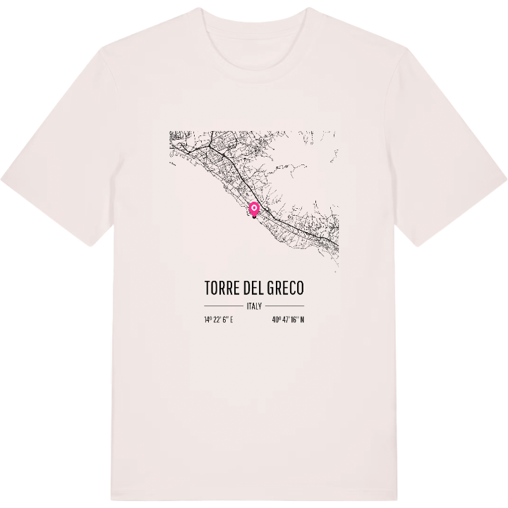 Torre del Greco karta t-shirt – t-shirt från PinShirt