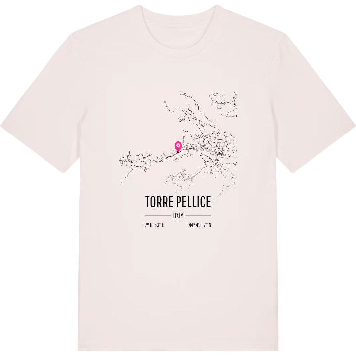 Torre Pellice karta t-shirt – t-shirt från PinShirt