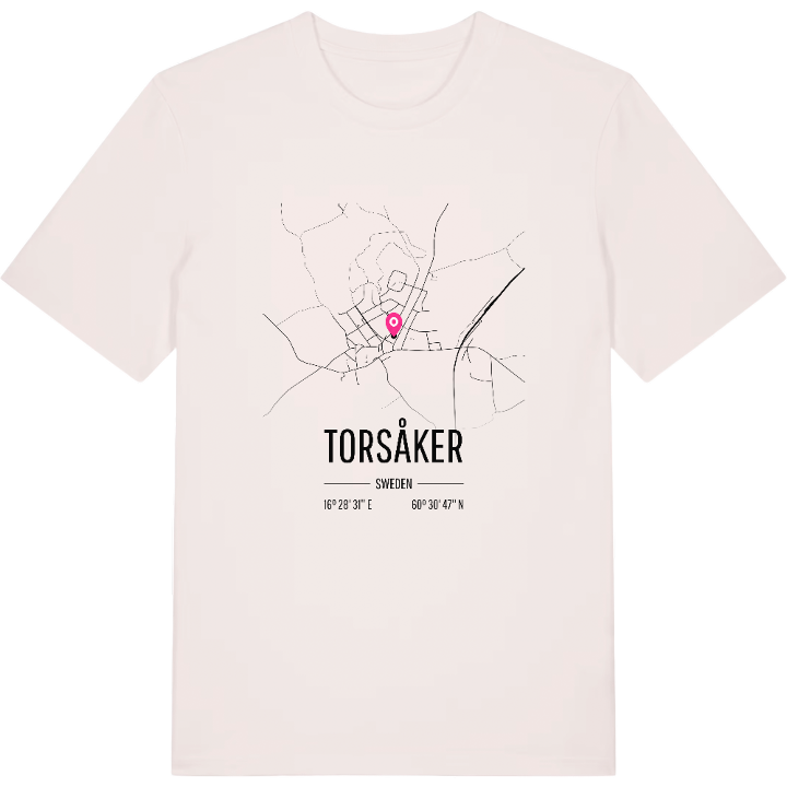 Torsåker karta t-shirt – t-shirt från PinShirt
