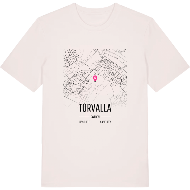Torvalla karta t-shirt – t-shirt från PinShirt