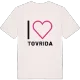 Jag älskar Tovrida t-shirt stort tryck