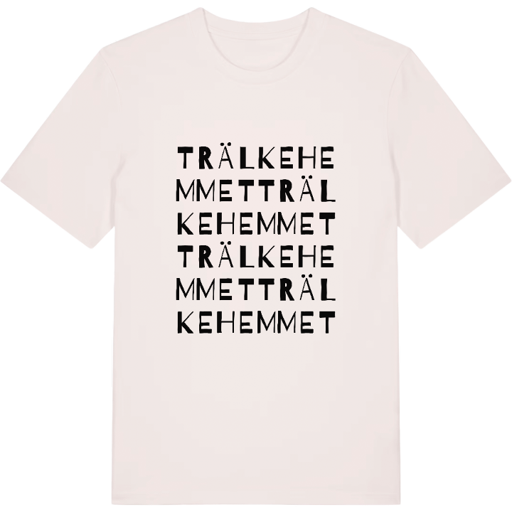 Trälkehemmet ordlek t-shirt – t-shirt från PinShirt