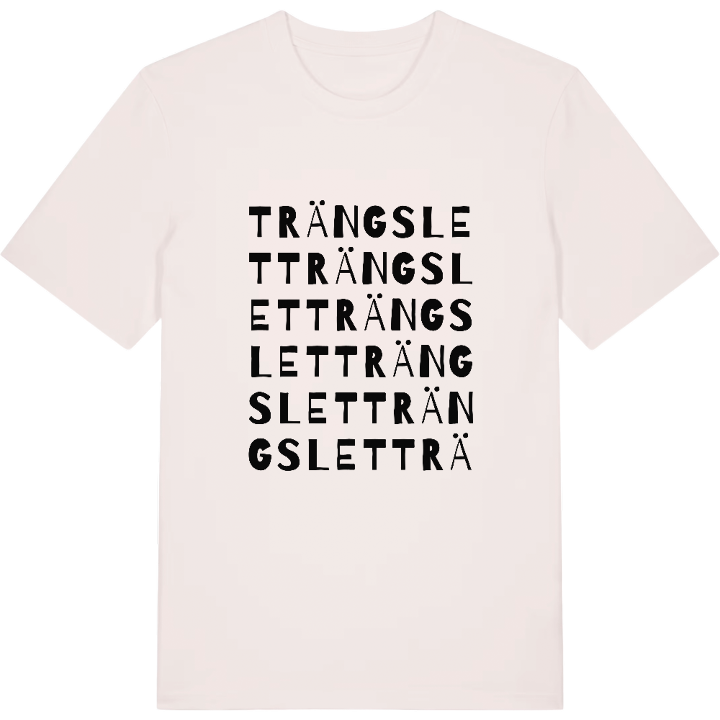 Trängslet ordlek t-shirt – t-shirt från PinShirt