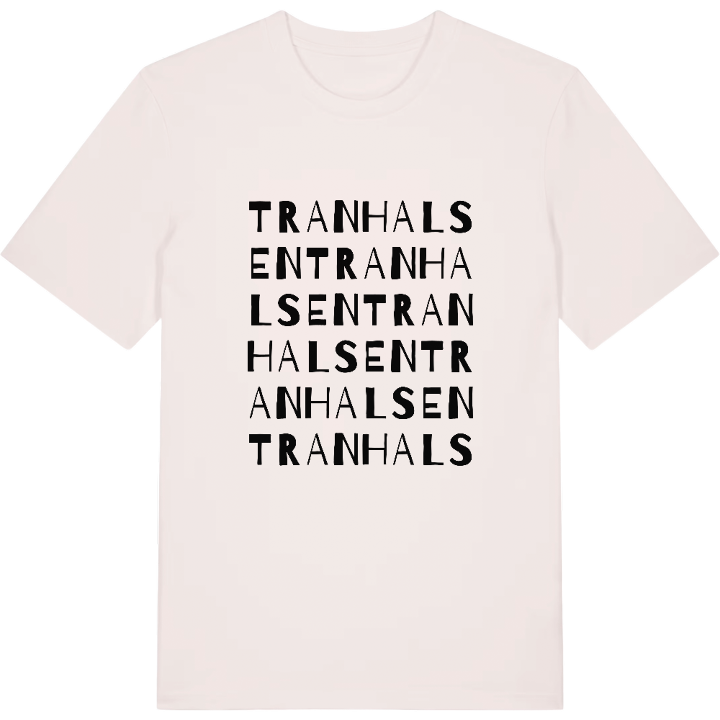 Tranhalsen ordlek t-shirt – t-shirt från PinShirt