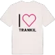 Jag älskar Trankil t-shirt stort tryck