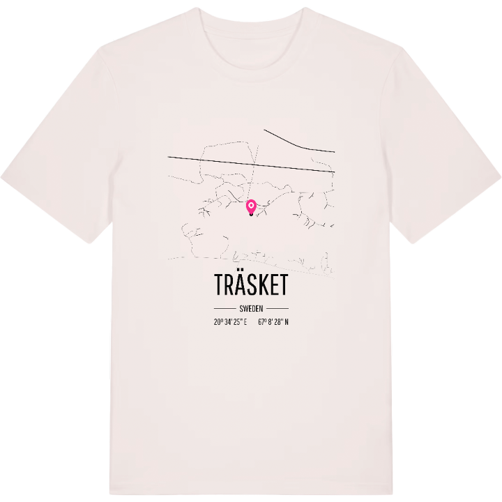 Träsket karta t-shirt – t-shirt från PinShirt