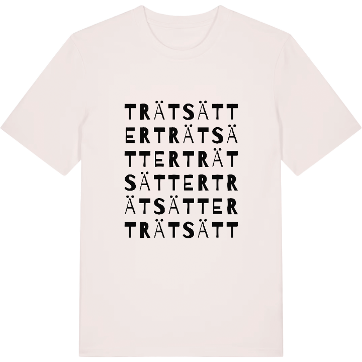 Trätsätter ordlek t-shirt – t-shirt från PinShirt