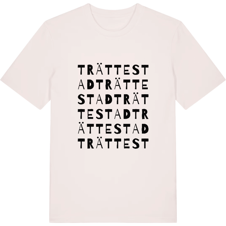 Trättestad ordlek t-shirt – t-shirt från PinShirt