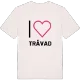 Jag älskar Tråvad t-shirt stort tryck