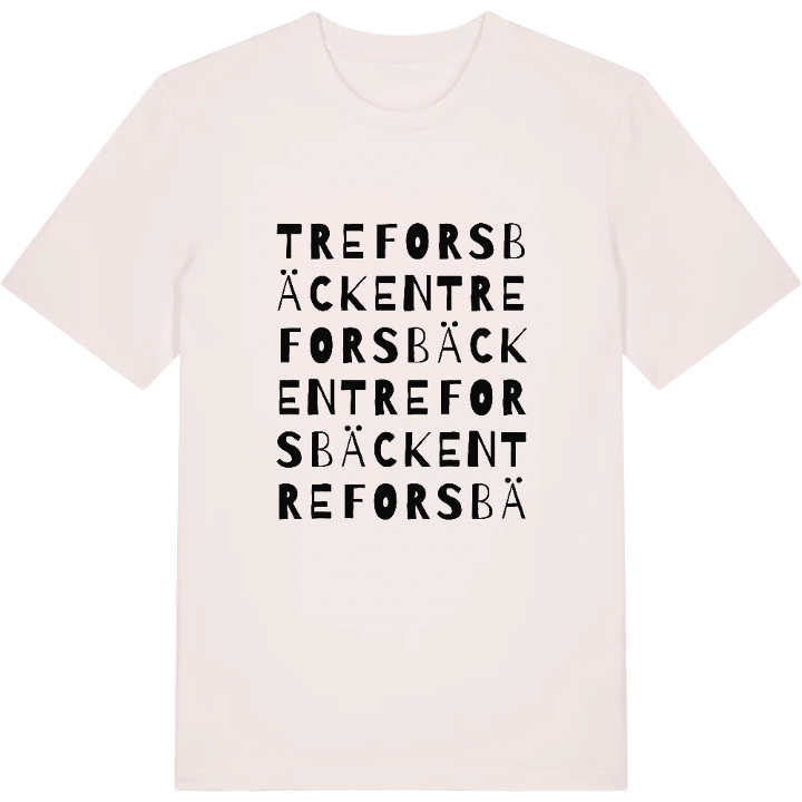 Treforsbäcken ordlek t-shirt – t-shirt från PinShirt