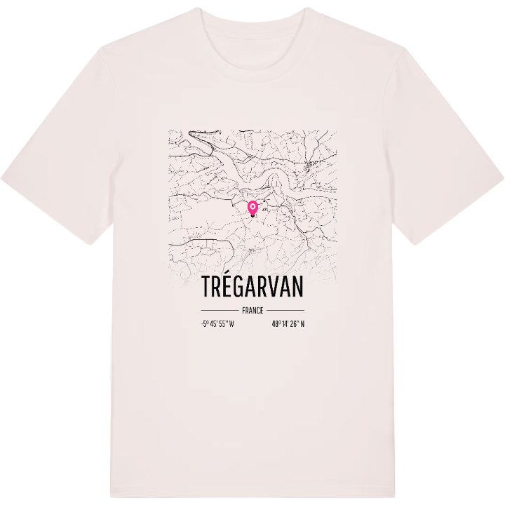 Trégarvan karta t-shirt – t-shirt från PinShirt