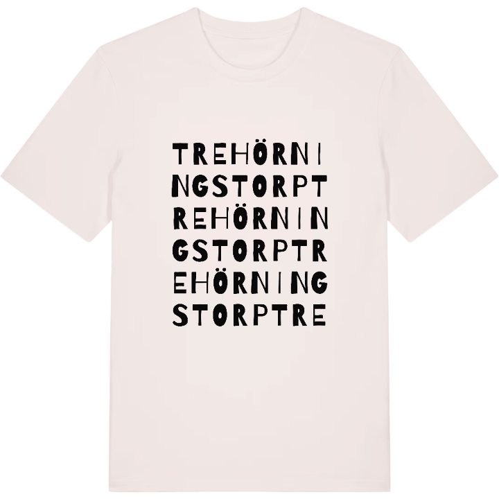 Trehörningstorp ordlek t-shirt – t-shirt från PinShirt