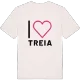Jag älskar Treia t-shirt stort tryck