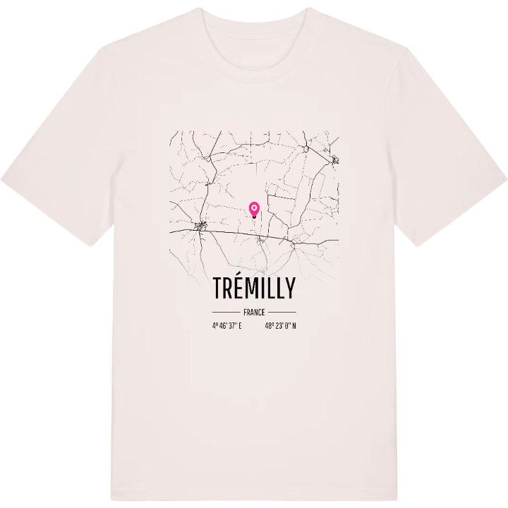 Trémilly karta t-shirt – t-shirt från PinShirt