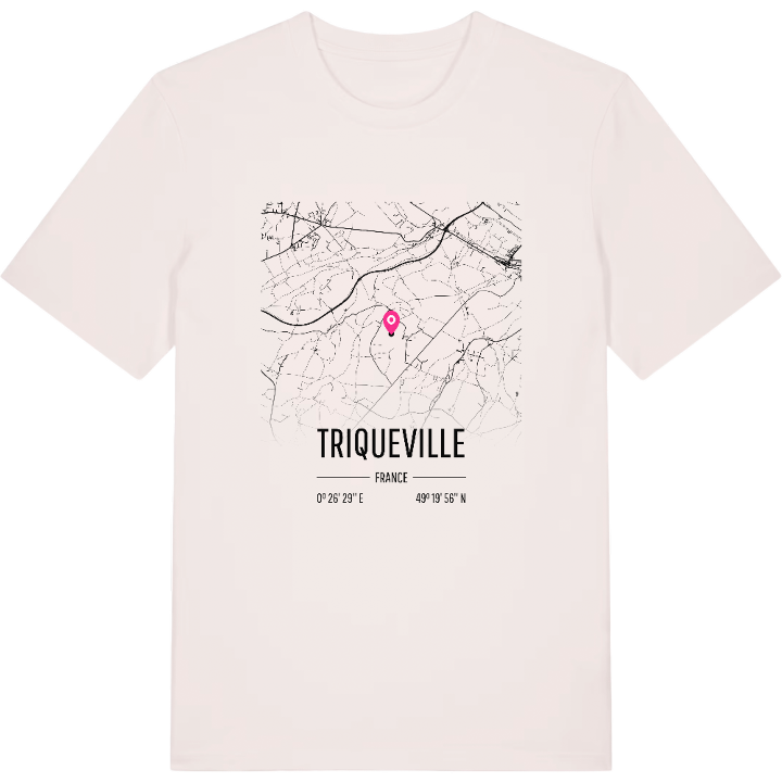 Triqueville karta t-shirt – t-shirt från PinShirt