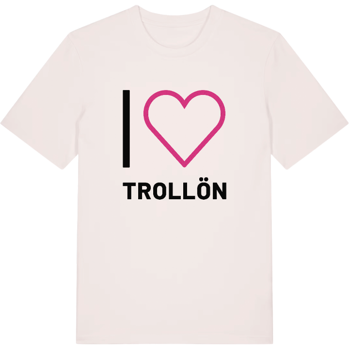 Jag älskar Trollön t-shirt stort tryck – t-shirt från PinShirt