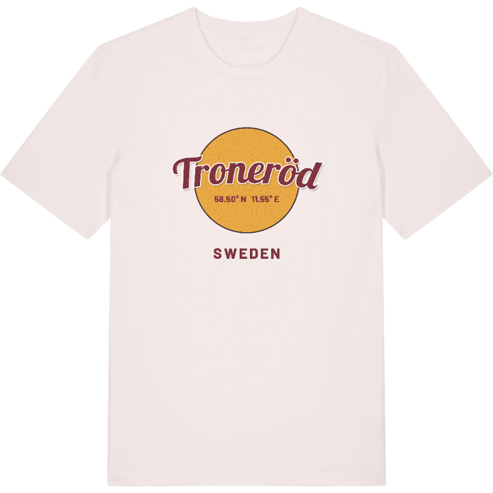 Troneröd cirkel t-shirt – t-shirt från PinShirt