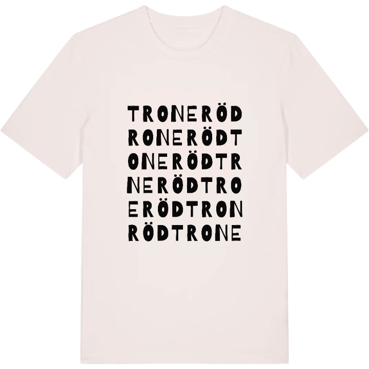 Troneröd ordlek t-shirt – t-shirt från PinShirt