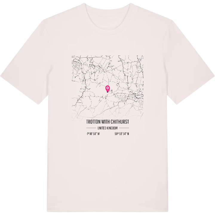 Trotton with Chithurst karta t-shirt – t-shirt från PinShirt