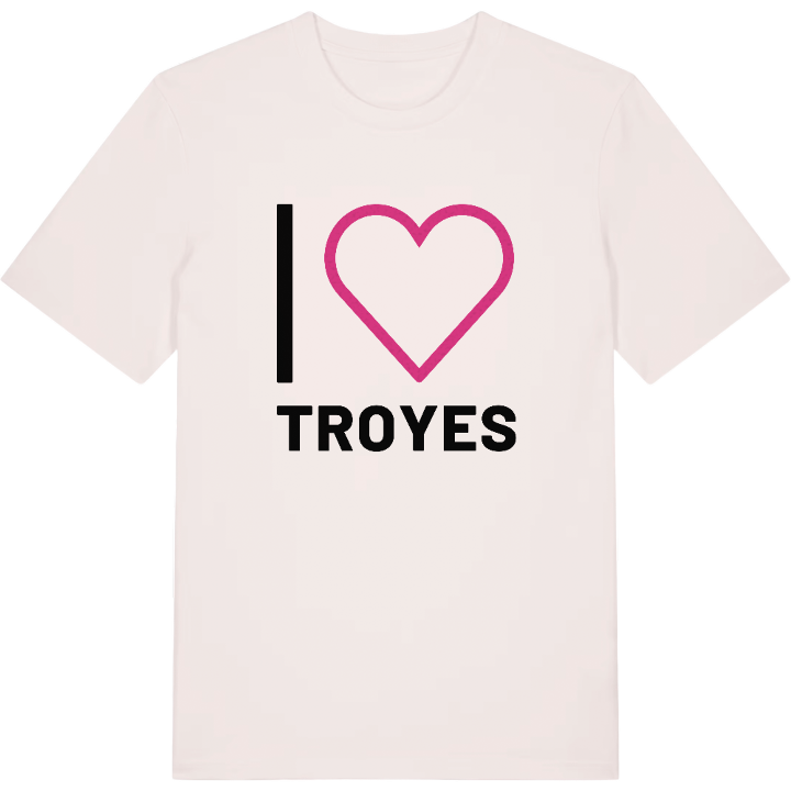 Jag älskar Troyes t-shirt stort tryck – t-shirt från PinShirt