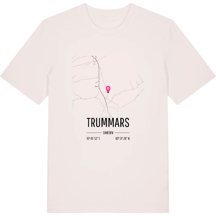 Trummars karta t-shirt – t-shirt från PinShirt