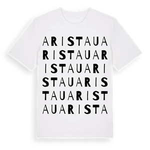 Aristau ordlek t-shirt – ekologisk bomull t-shirt från Pinshirt