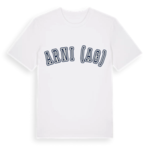 Arni (AG) college t-shirt – ekologisk bomull t-shirt från Pinshirt
