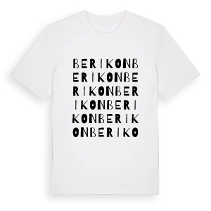Berikon ordlek t-shirt – ekologisk bomull t-shirt från Pinshirt
