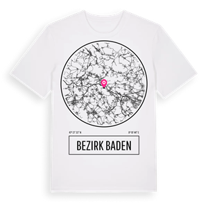 Bezirk Baden t-shirt – ekologisk bomull t-shirt från Pinshirt