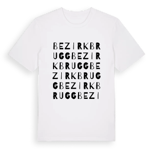 Bezirk Brugg ordlek t-shirt – ekologisk bomull t-shirt från Pinshirt
