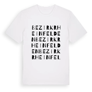 Bezirk Rheinfelden ordlek t-shirt – ekologisk bomull t-shirt från Pinshirt