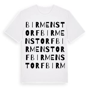 Birmenstorf ordlek t-shirt – ekologisk bomull t-shirt från Pinshirt