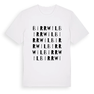 Birrwil ordlek t-shirt – ekologisk bomull t-shirt från Pinshirt