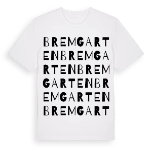 Bremgarten ordlek t-shirt – ekologisk bomull t-shirt från Pinshirt