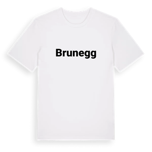 Brunegg fetstil t-shirt – ekologisk bomull t-shirt från Pinshirt